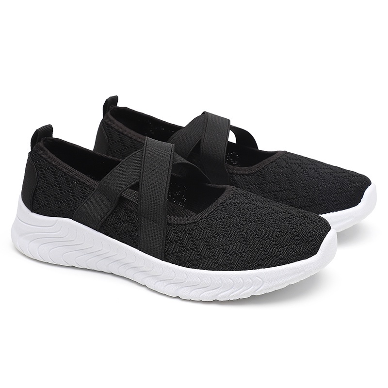 Sepatu Import Wanita 2022 Baru Sepatu Model Flat Silang Fashion Sneakers GA5605