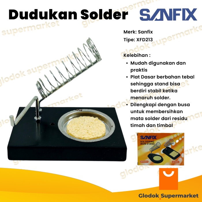 Dudukan Solder Sanfix XFD213 Tempat Solder Tatakan Stand Solder