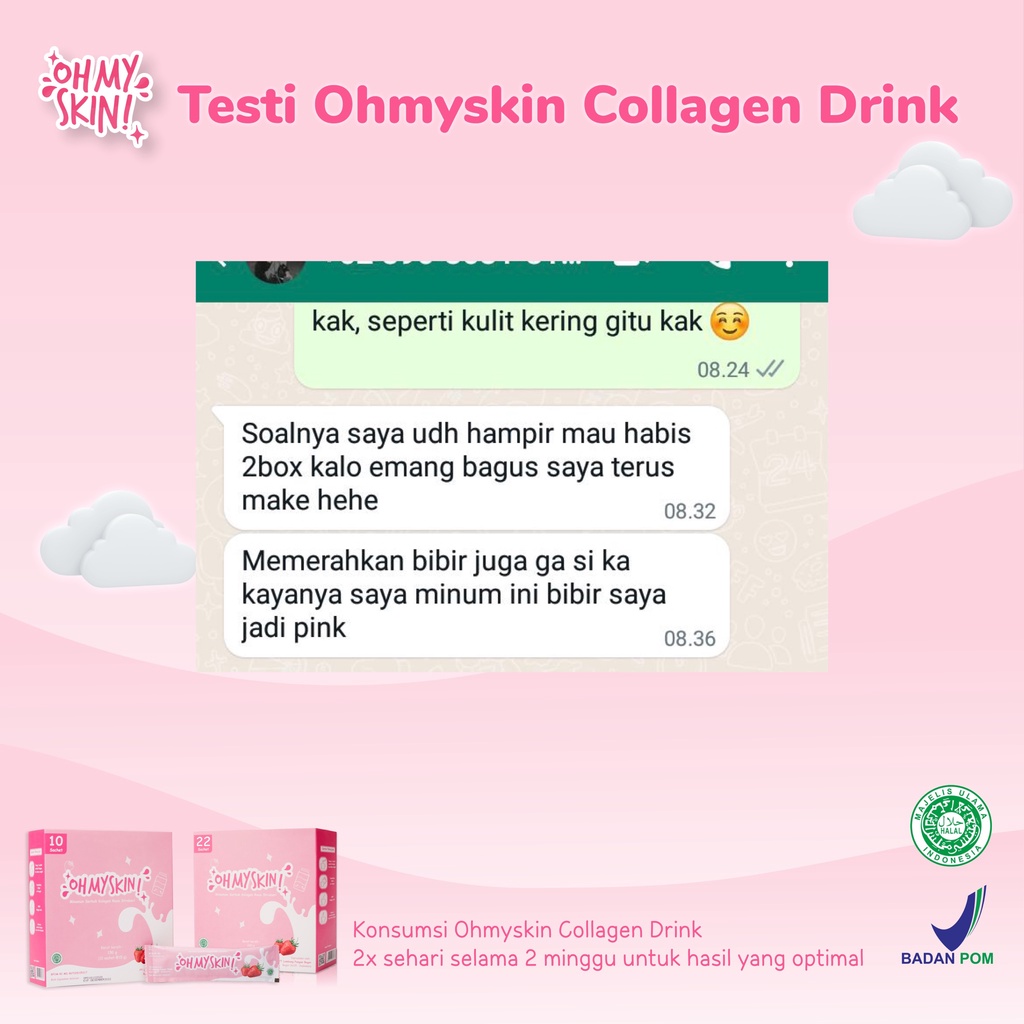 Oh My Skin! Collagen Beauty Drink BPOM / Collagen Drink Minuman Kesehatan mencerahkan kulit-5
