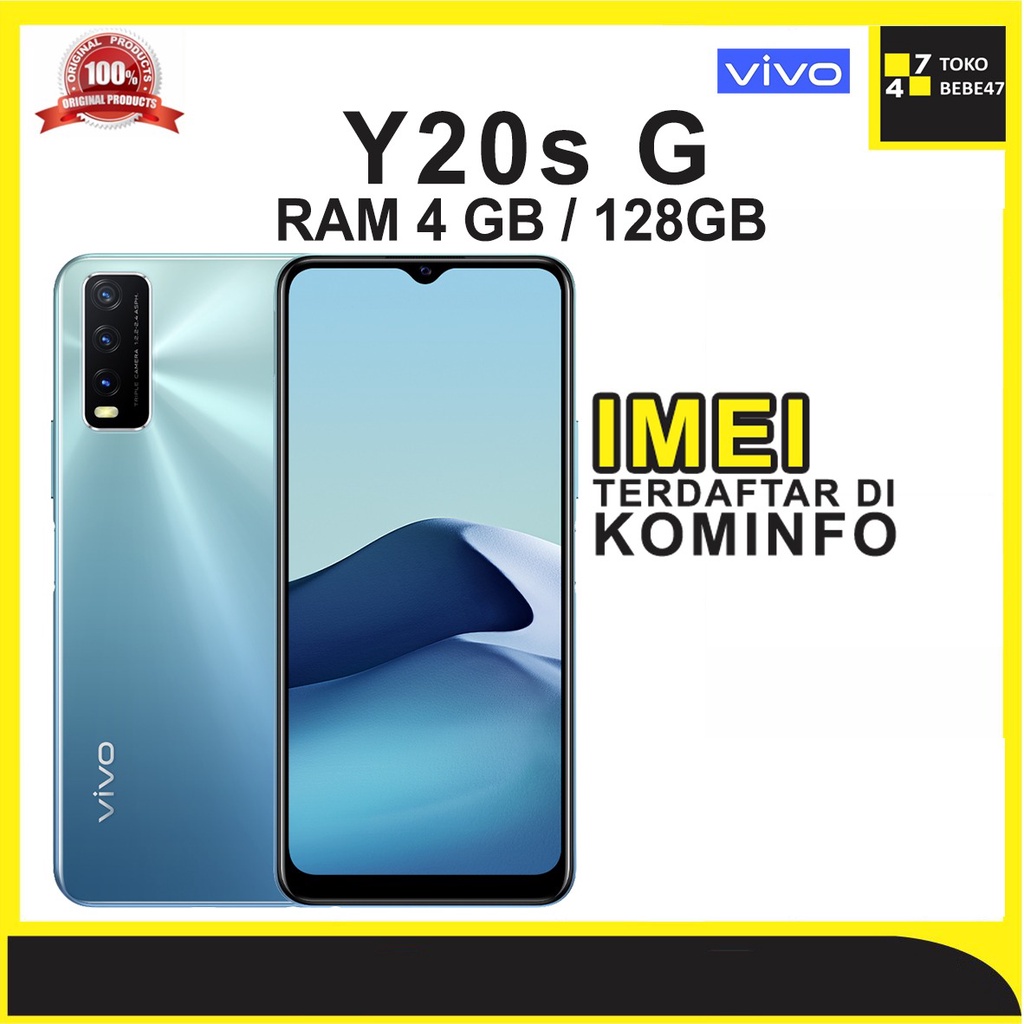 VIVO Y20S G RAM 8/128 GB GARANSI RESMI VIVO INDONESIA