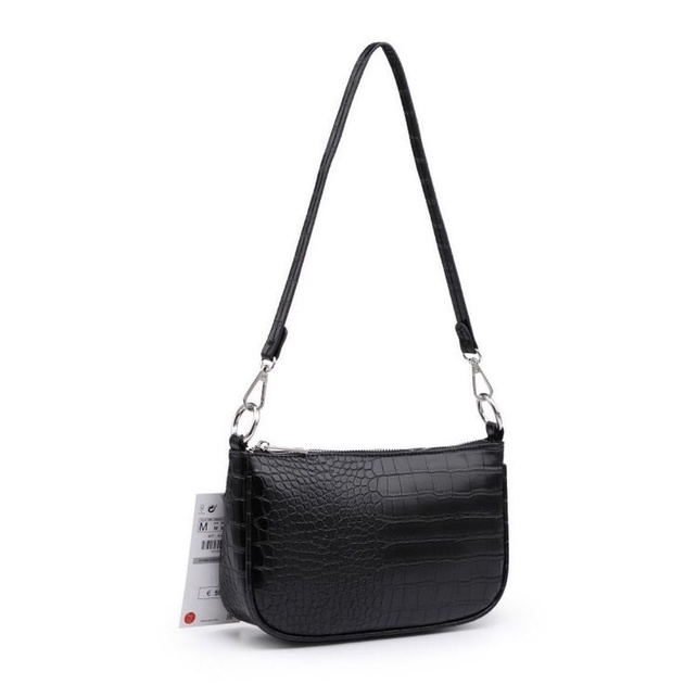 Zara Croco 90s Shoulder Bag