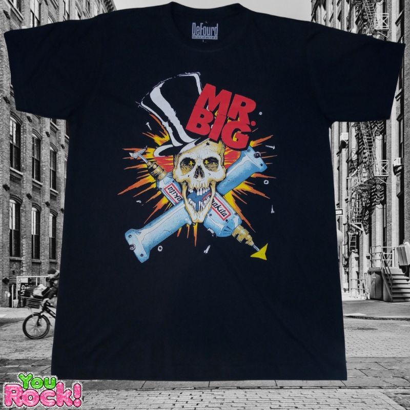 Mr. Big Drilled And Confused Tour 1992  T-shirt / Kaos Band Hard Rock Mr. Big Unisex