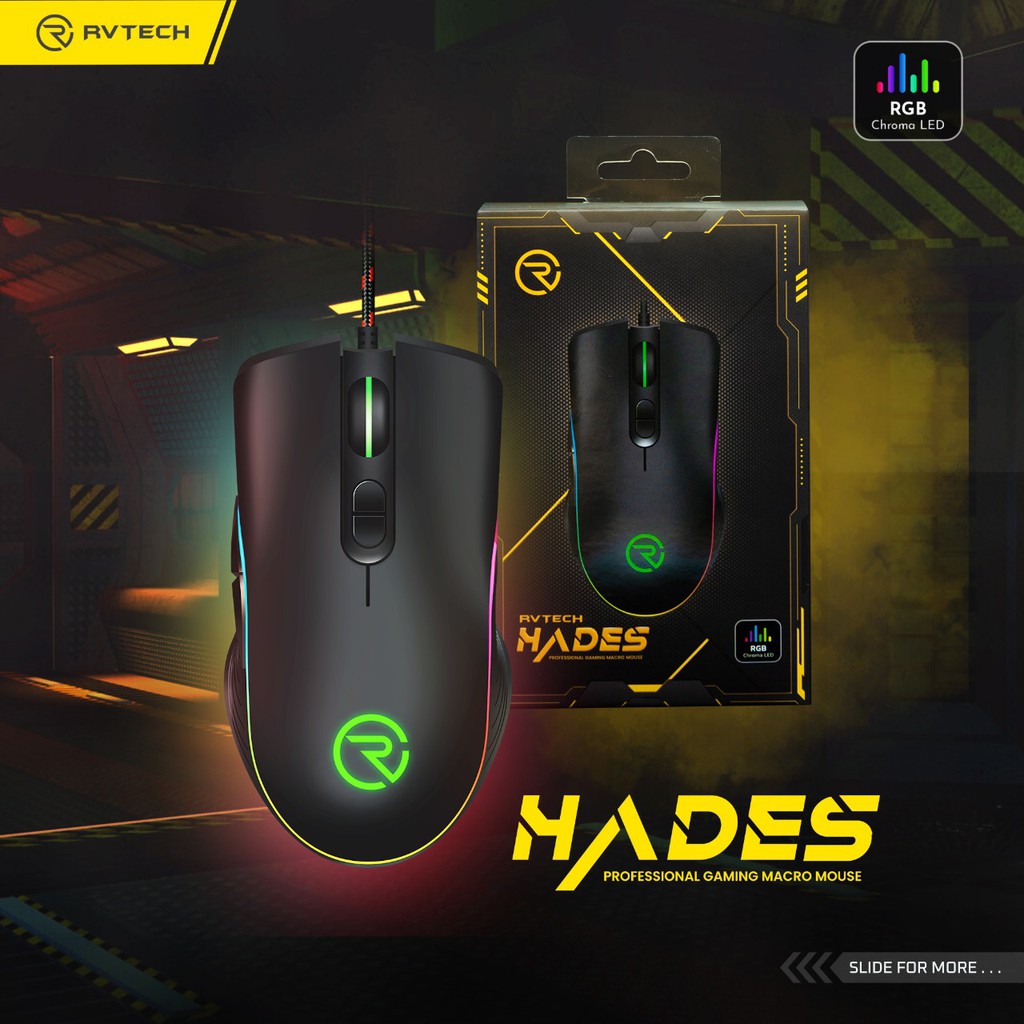 MOUSE GAMING MAKRO HADES RVTECH