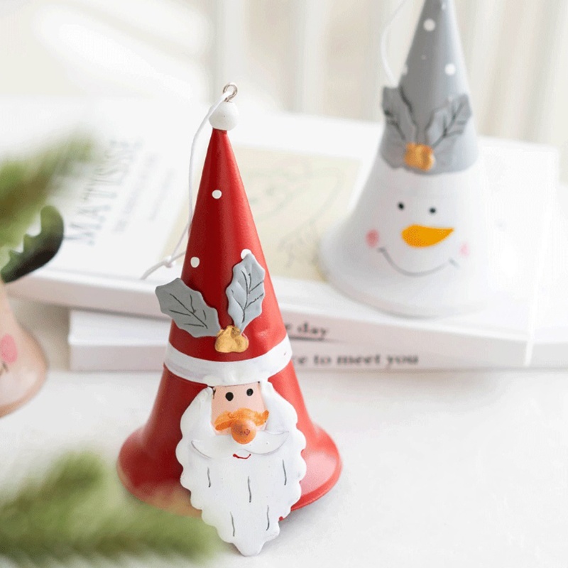 Ornamen Liontin Lonceng Natal Model Gantung Gaya Vintage Untuk Dekorasi Jendela Langit-Langit