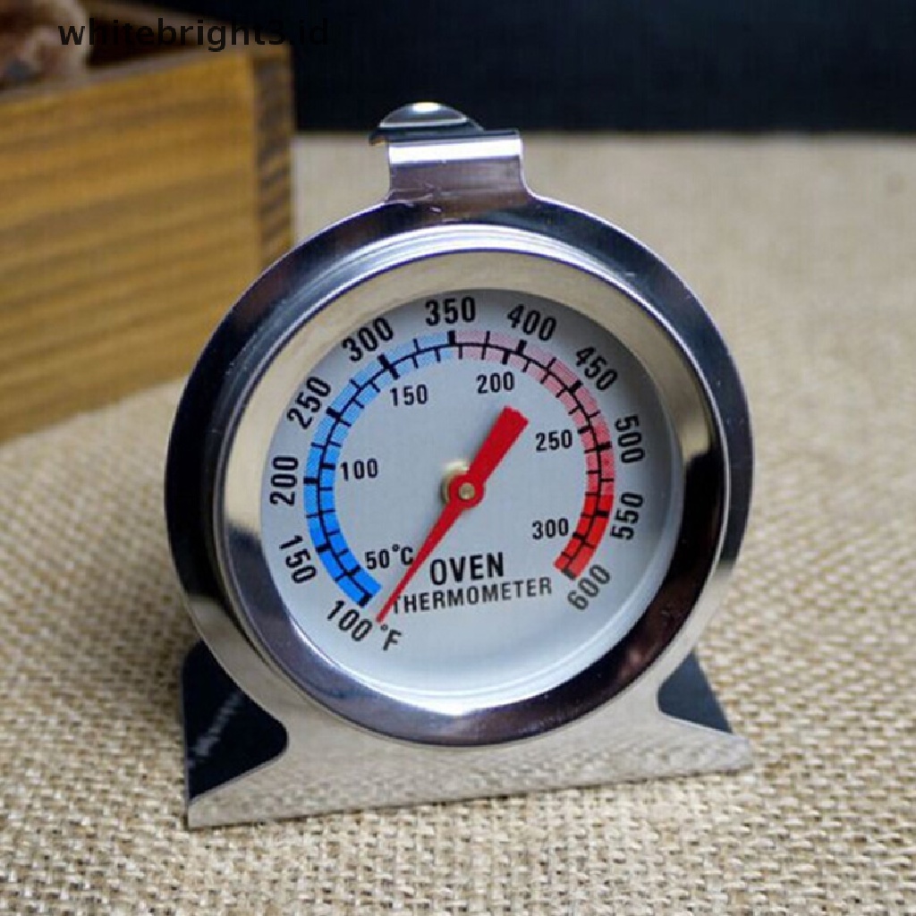 {whitebright3.id} Stainless Steel Oven Thermometer Temperature Gauge Home Kitchen Food Meat Case ,