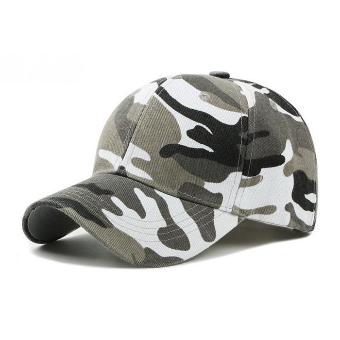 Topi Pria Baseball cap camouflage CAMO ARMY CAP cutdoor cap topi army - WHITE(U7D7) Topi Baseball Pr