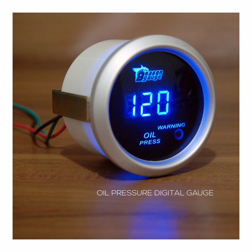 Digital Oil Pressure Gauge Indikator Digital Tekanan Oli Mobil