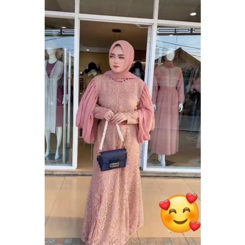 GAMIS BROKAT MEWAH GAMIS PESTA