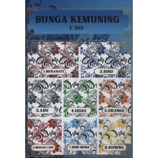Kain Batik Meteran Motif "Kemuning" / Kain Batik Seragam Meteran