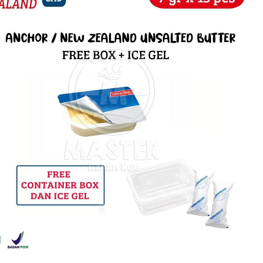 

READY STOCK,, New Zealand Unsalted Butter 7 gr x 15 pcs [1 Box] KHUSUS JNT & GOSEND 463
