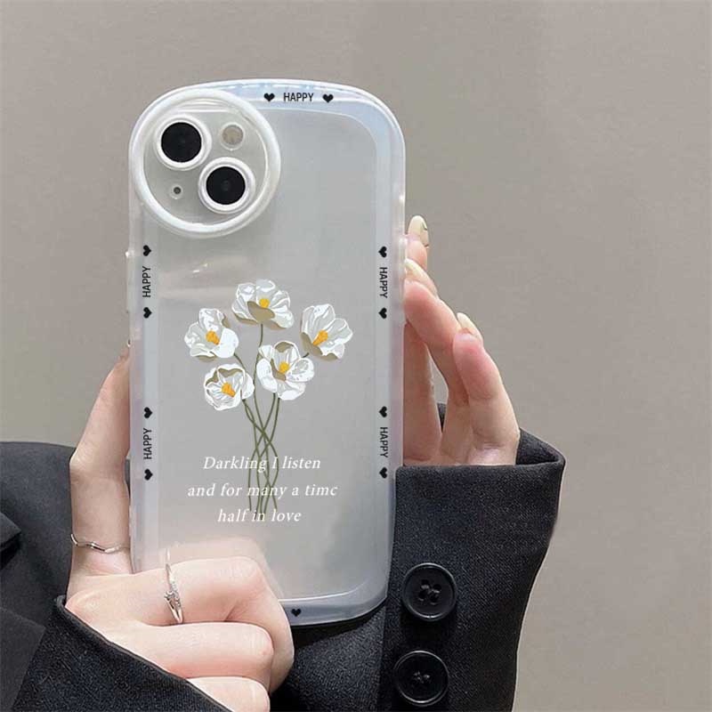 Soft Case Bahan Silikon Desain tulip Untuk VIVO V27E IQOO Z7X V25 V25E Y02 Y16 Y22 Y35 Y33S Y21T Y21S Y33S Y11 Y12 Y15 Y17 Y12S Y15S Y15S Y20S Y19 Y91C Y50 Y1 S