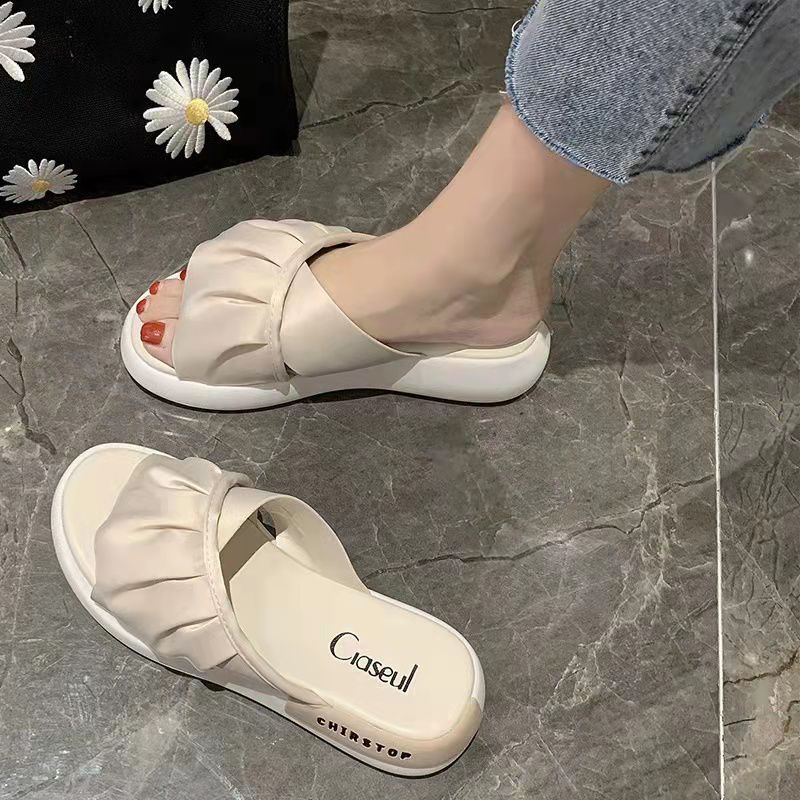 Free Box Sepatu Sandal Wedges Wanita Sandal Wanita  Kekinian Flat shoes wanita NS6685