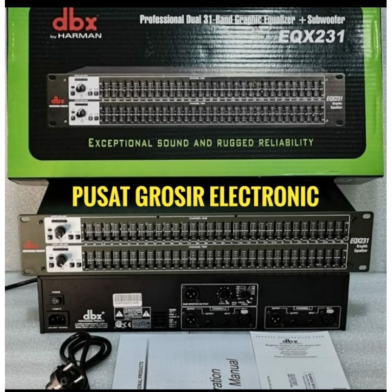 EQUALIZER DBX EQX231 PLUS SUBWOOFER/EQUALIZER DBX EQX231 NEW