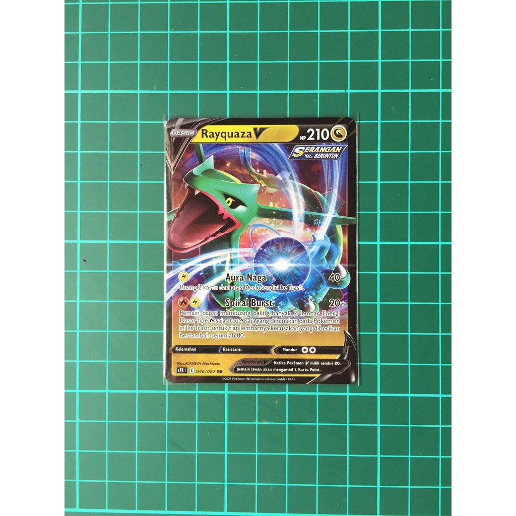 Rayquaza V RR Kartu Pokemon TCG Indonesia