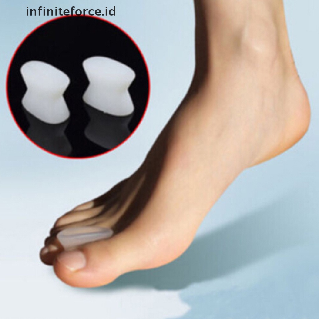 2 Pcs Gel Pemisah Jari Kaki Untuk Pereda Sakit