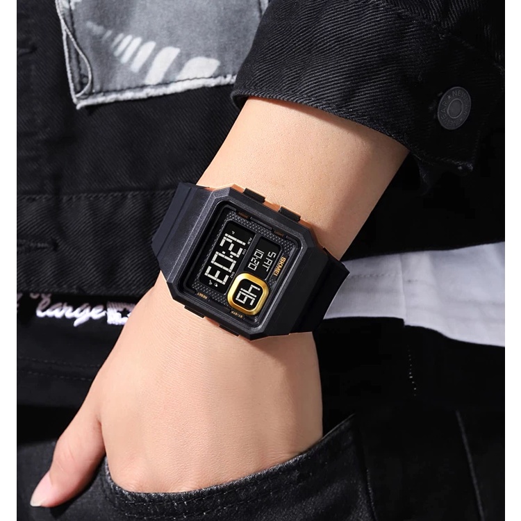 Jam Tangan Digital Sports Pria SKMEI 1877 Rubber Strap Anti Air 30 Meter