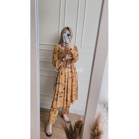 Series Peterpan Long Set-Mustard