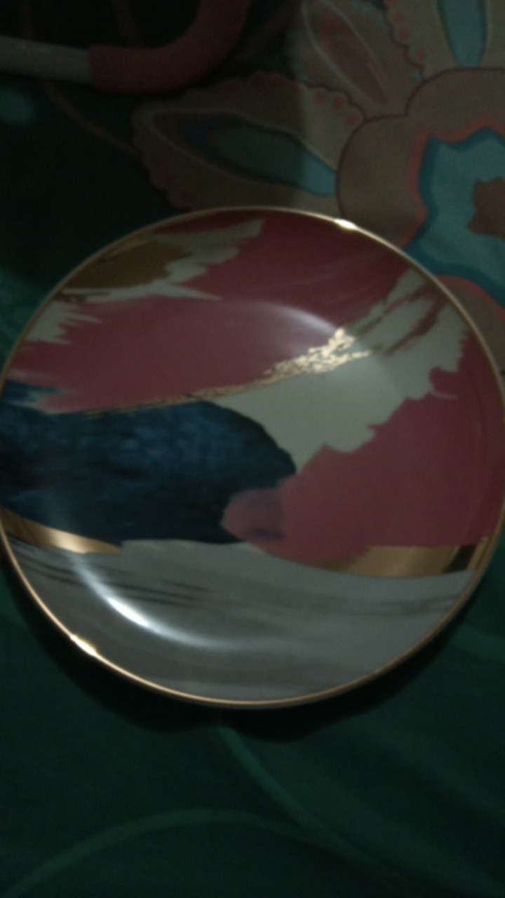 Watercolor Plate Premium Quality Piring Makan