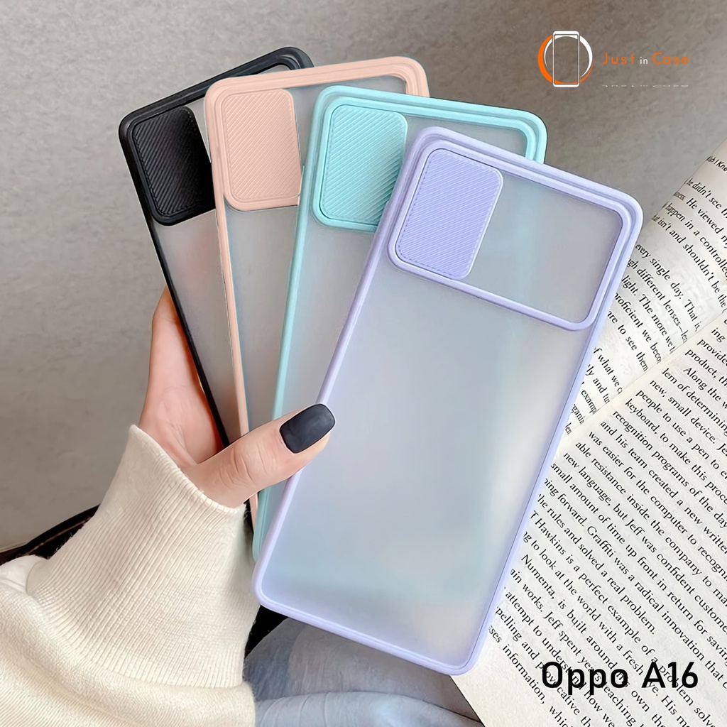 Case Slide Macaron Polos Oppo A16 A15 A15S A74 A95 A53 A54 A5 A9 2020 RENO 6 5 5F 4 4F A5S A12 A7 A1K A71 F5 F7 A83 A31 A37