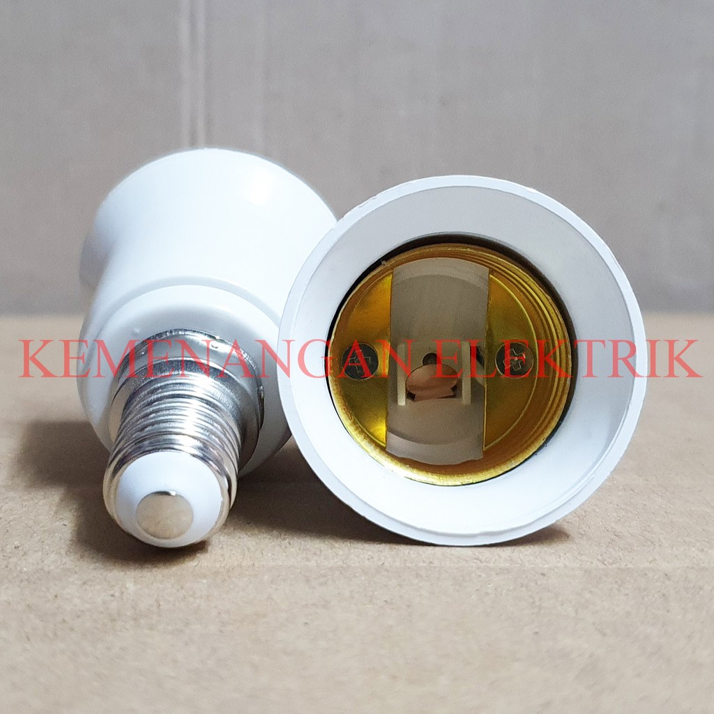 KONVERTER LAMPU FITTING E14 KE E27 LIGHT CONVERTER ADAPTER E14 TO E27