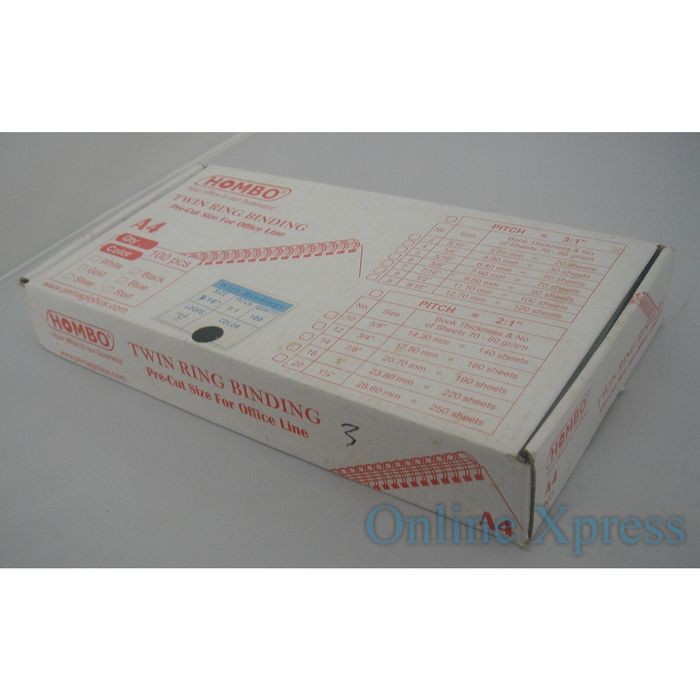 

Spiral Kawat / Ring kawat / Twin Ring A4 1/2" 35 Loops (untuk 100lbr)(harga1Box)