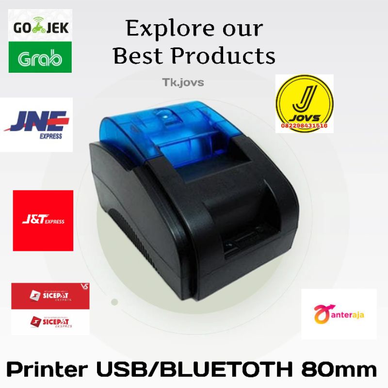 Printer Struk kasir 80mm Bluetooth/Usb Mesin kasir