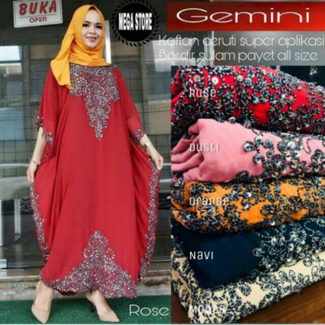 GEMINI KAFTAN BAJU PESTA MEWAH BAJU LEBARAN