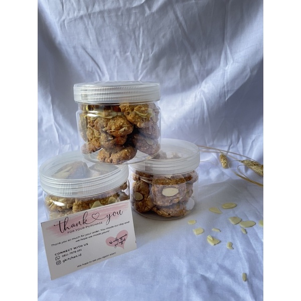 

oatmeal cookies in jar