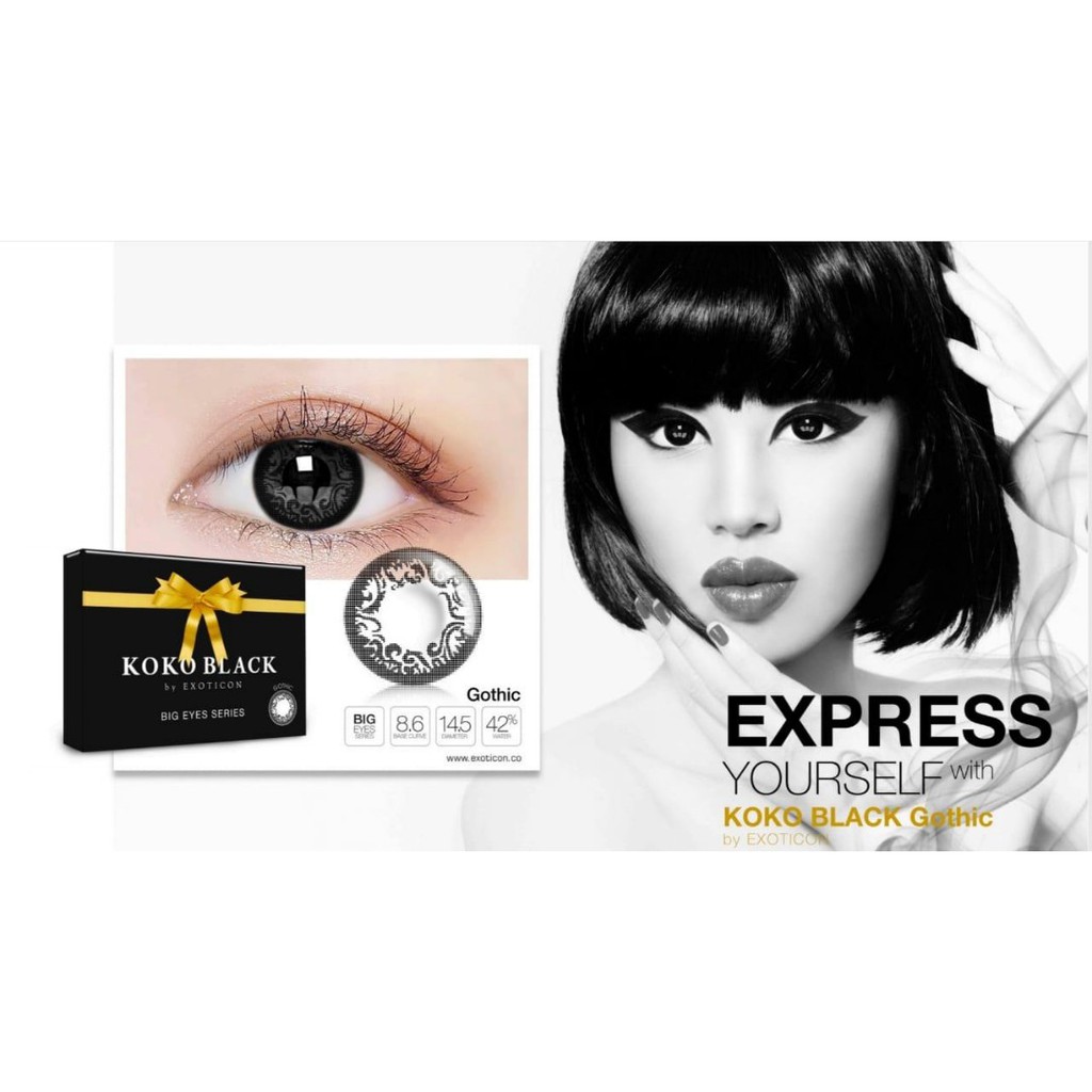 SOFTLENS X2 KOKO FULL BLACK 14.5MM NORMAL GRATIS TEMPAT SOFLEN