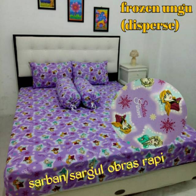 Sprei Home Made Frozen Ungu 180x200