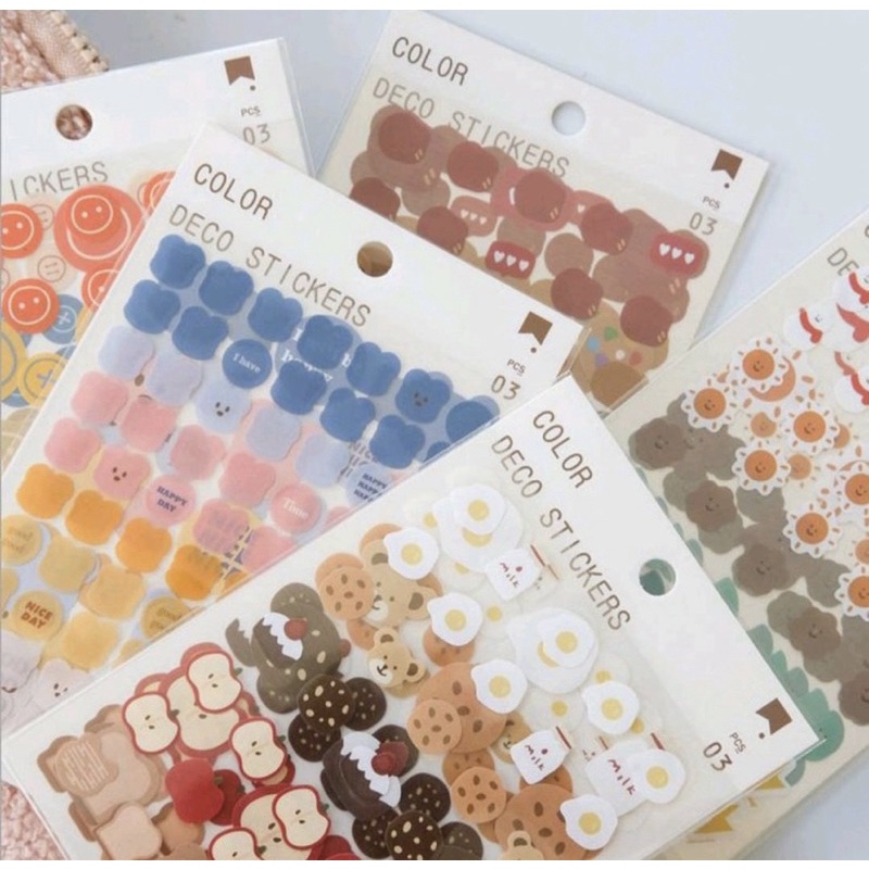 

3pc New Color Stiker Deco Journal