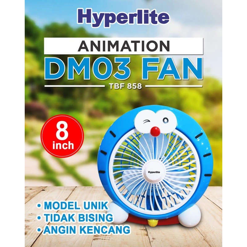 KIPAS ANGIN KARAKTER 8inch HYPERLITE