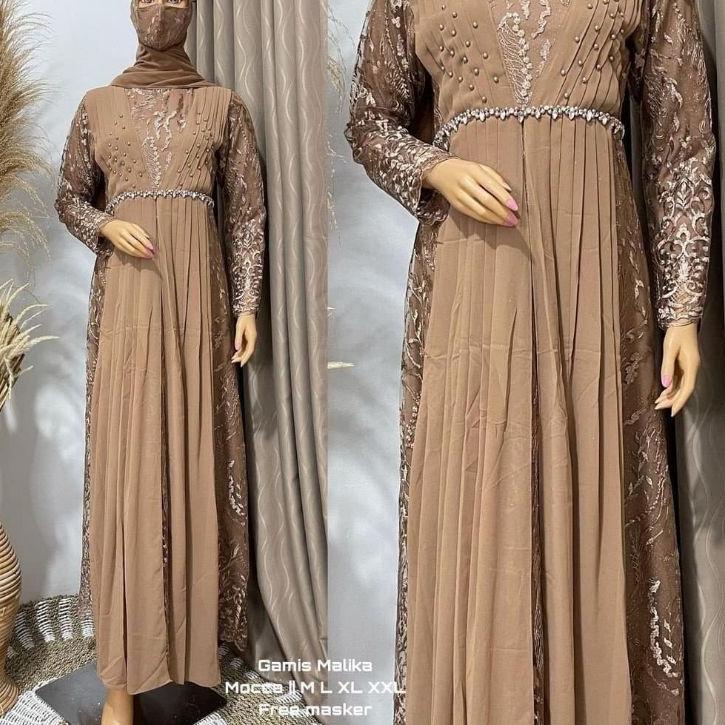 Berkualitas Gamis Brokat Selendang / Gamis Maxi / Gamis Modern / Gamis / Gamis Jumbo