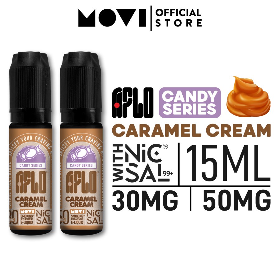 AFLO CARAMEL CREAM SALT NIC AUTHENTIC AFLO SALTNIC LIQUID 15ML