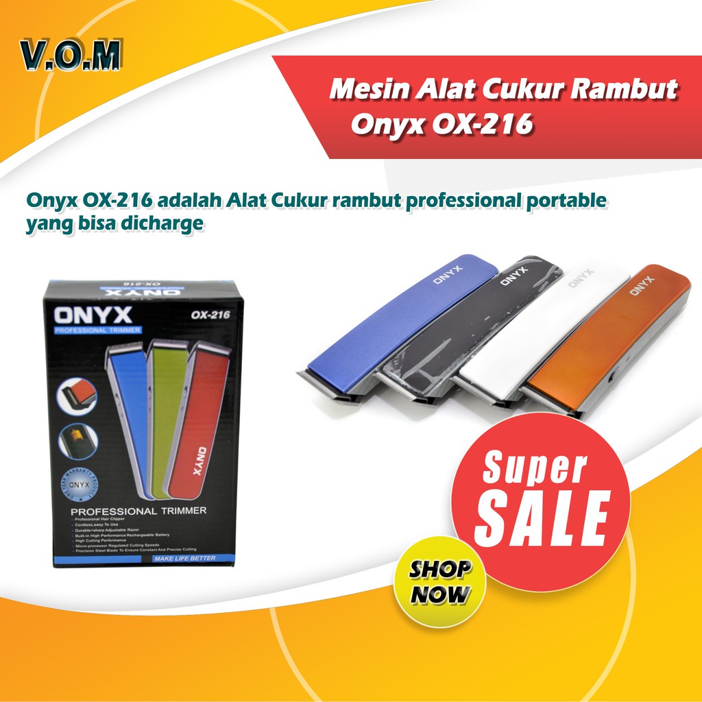 VOM Mesin Alat Cukur Rambut ONYX OX-216 / Shaver / Clipper - 0240