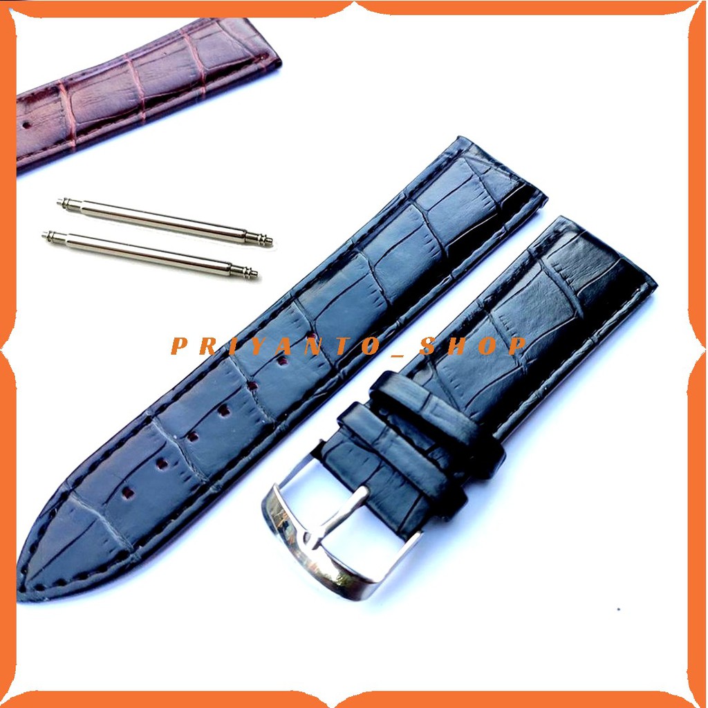 Strap Tali Jam Tangan Kulit Leather Motif 24mm Model Timeking BL1 24MM