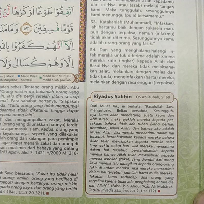 AL QURAN AL HARAMAIN A5 TERJEMAH DAN TAJWID WARNA