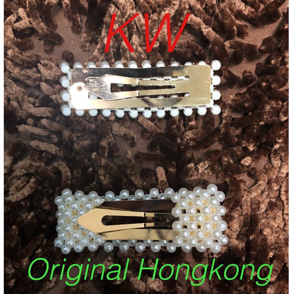 [ORI HONGKONG] HAIR CLIP PEARL ORIGINAL HONGKONG / HAIR CLIP MUTIARA / JEPIT RAMBUT MUTIARA