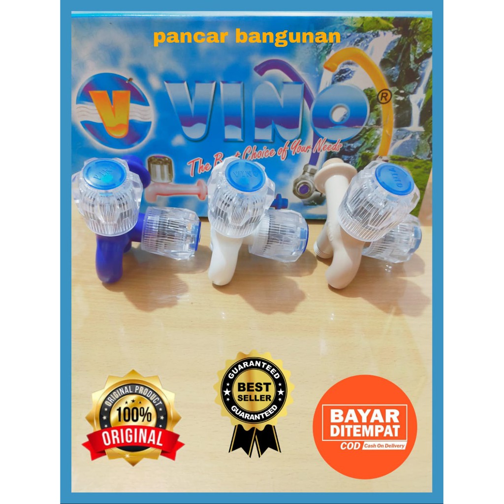 KRAN CABANG 2 PVC VINO PUTAR - KRAN CABANG PVC VINO - KRAN CABANG 2 - KRAN SHOWER PLASTIK - KRAN AIR