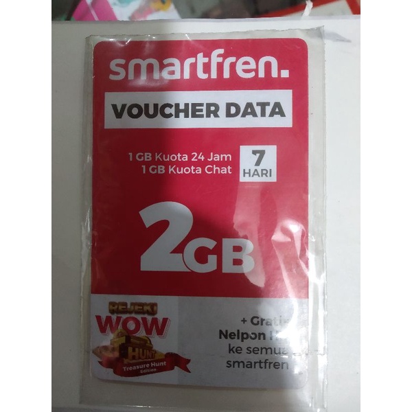 Voucher Kuota Smartfren 2GB 7Hari Nasional / Voucher Smartfren 2GB 7 Hari