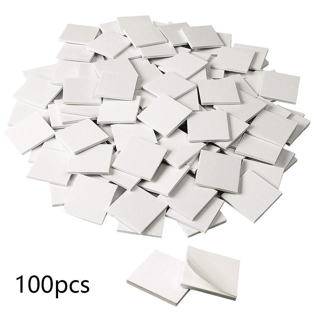 Nanas 100pcs Perekat Dua Sisi EVA Mounting Sticky Fixing Pads