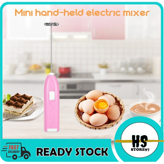[BISA COD] Hand Mixer Mixer Mini Portable  Mini Hand Mixer Cappucino Maker
