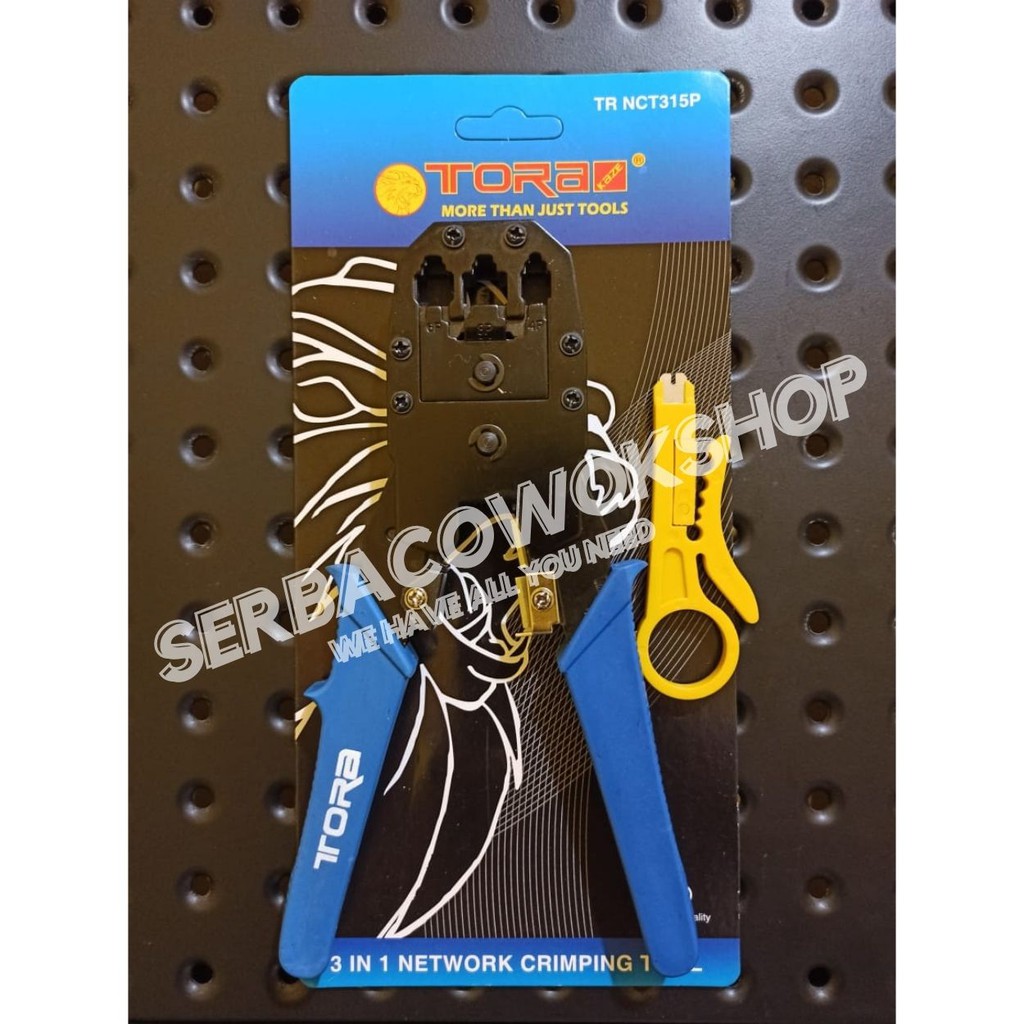 Tora Tang Crimping 3 In 1 Plug Crimper 3 in 1 RJ45 &amp; RJ11 Termurah Berkualitas