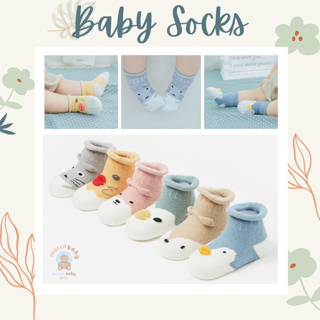 MBSS Kaus kaki anak bayi non-slip katun/ baby socks / ICE AGE