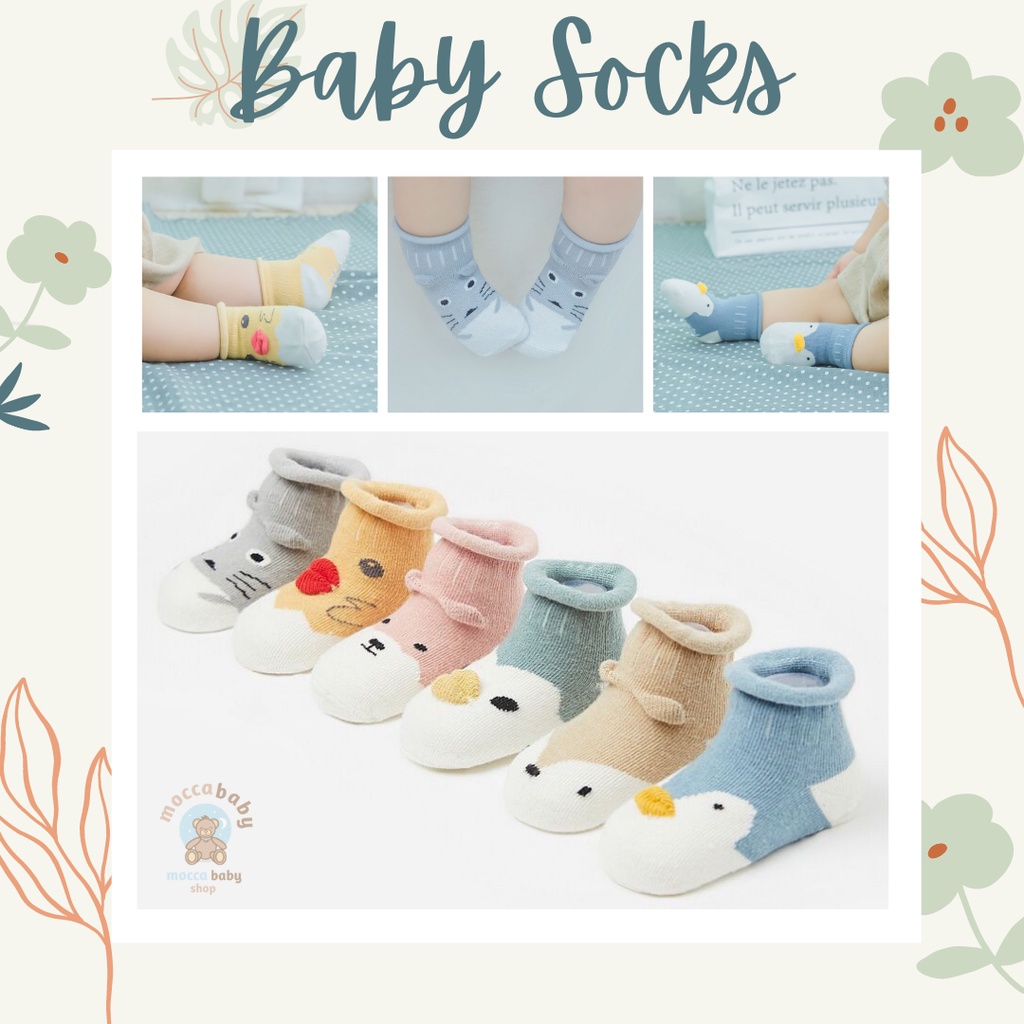 MBSS Kaus kaki anak bayi non-slip katun/ baby socks / ICE AGE