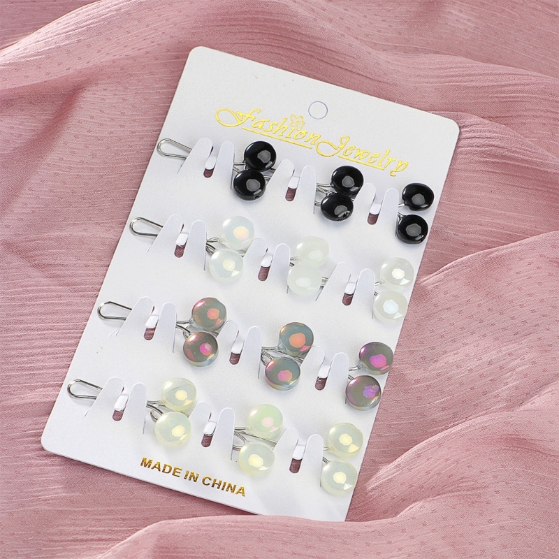 12pcs Klip Pin Hijab Bentuk U Warna-Warni Untuk Wanita Muslim