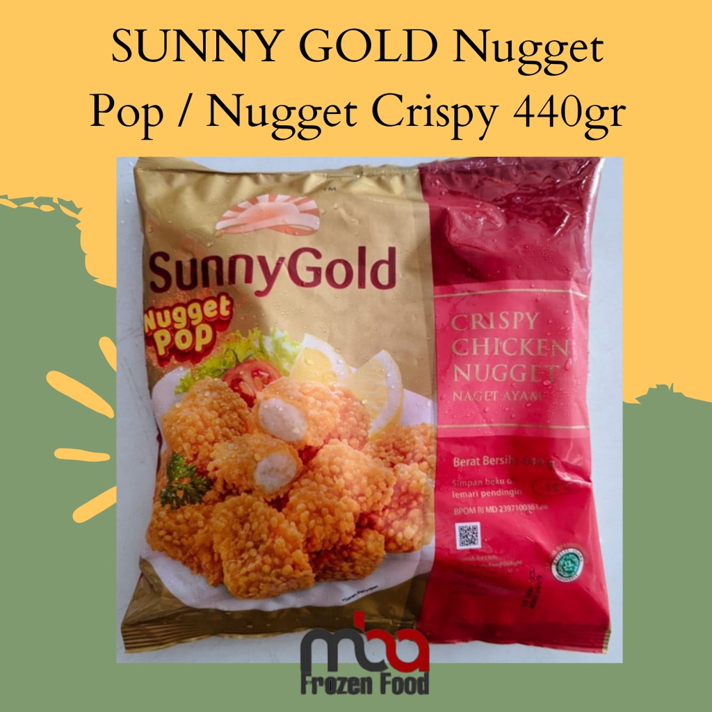 SUNNY GOLD Nugget Pop / Nugget Crispy 440gr - FROZEN FOOD