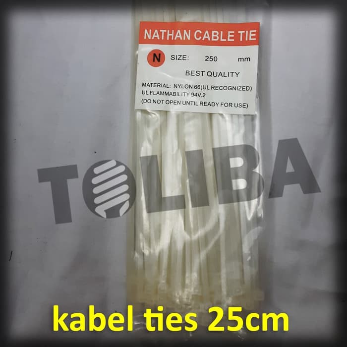 kabel tis / cable tie / kabel ties putih 25 cm 250mm / alat pengikat