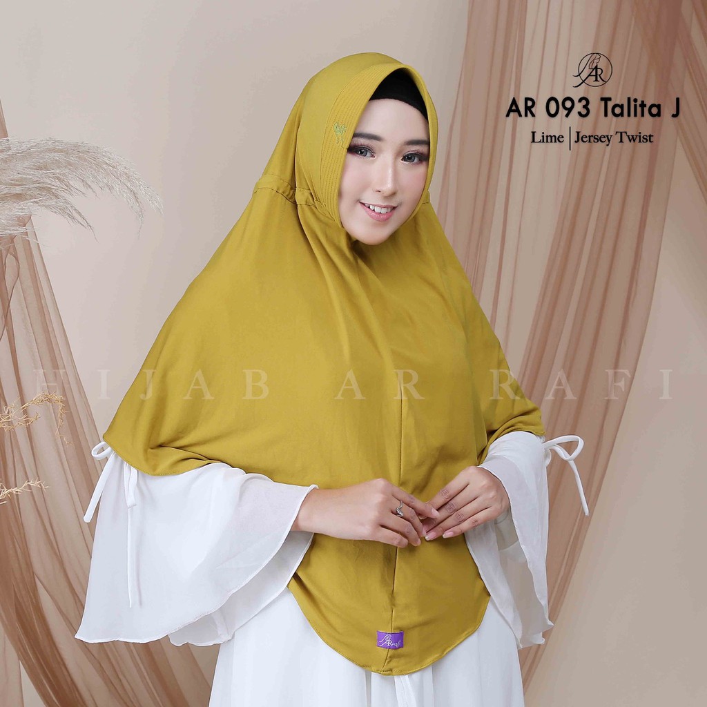 Hijab Jilbab Kerudung Arrafi Instant bergo Jumbo Syari Serut Daily by Hijab Ar Rafi AR 93 Jumbo New-4