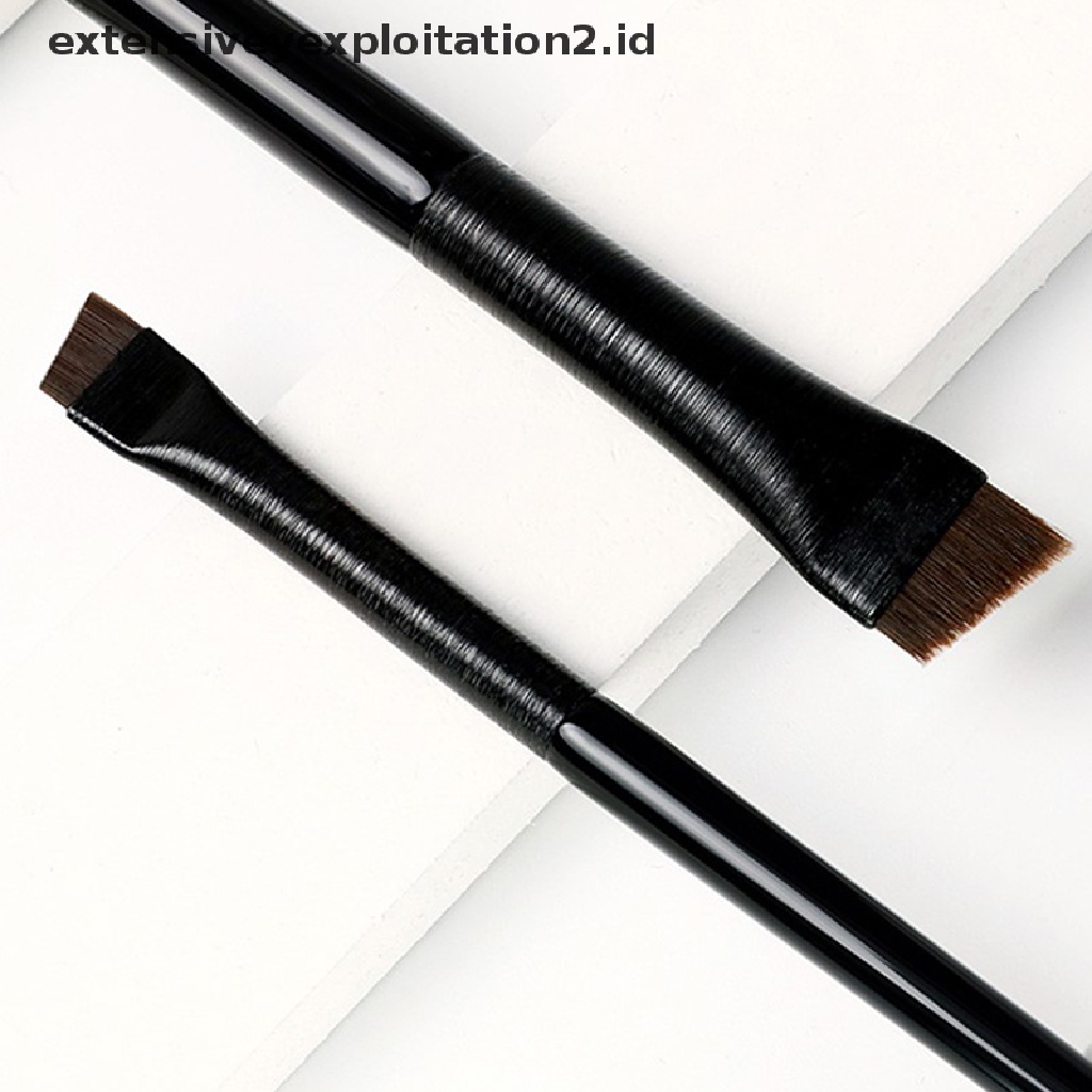 (Model Hotter1) Sikat Eyeliner Alis Rambut Sintetis Ultra-Tipis Makeup Kosmetik